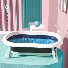 Портативная ванна для новорожденного ребенка, безопасная ванна, складная детская Экологически чистая Нескользящая безопасная детская Ванна