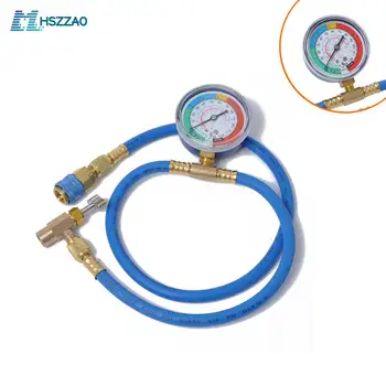 

Car Auto Air Conditioning AC R134A Refrigerant Recharge Measuring Hose w/ Gauge Universal Auto Accessories