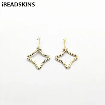 

New arrival! 38x26mm 100pcs Zinc Alloy Square Connectors for Jewelry Findings Necklace Earrings parts,hand Made Jewelry DIY