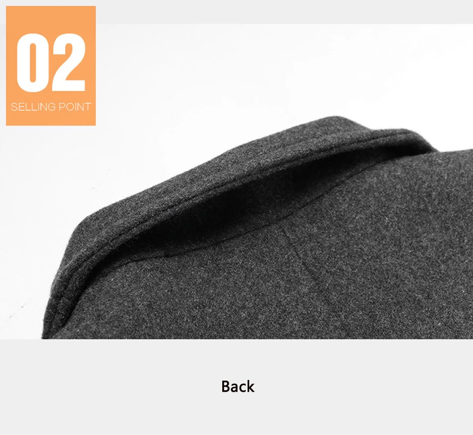 Casaco Masculino Inverno пальто из плотной шерсти Мужское пальто с отложным воротником на одной пуговице шерстяная куртка для мужчин