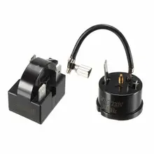 Refrigerator PTC Starter Relay 15 Ohm 3 Pin + Compressor Overload Protector refrigerator ptc starter relay 33 ohm 2 pin compressor overload protector