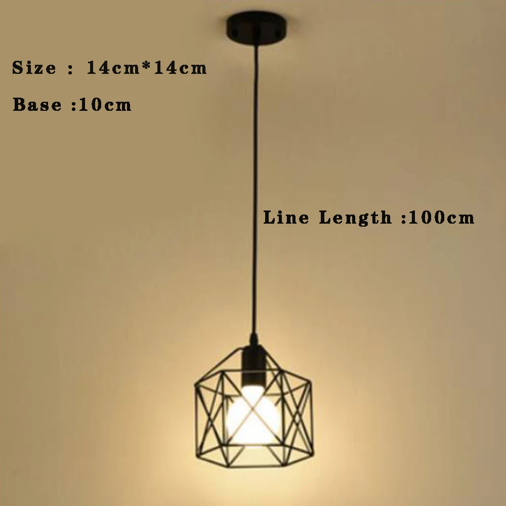 Vintage Ceiling Lamps Chande-lier 110 /220V Retro  Ceiling Light for Corridor Aisle Porch Balcony E27 Home Lights Cage Fixture