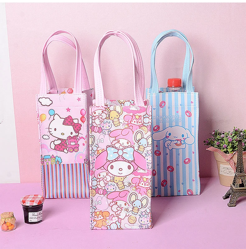 5 шт. мультфильм Любовь Сердце KT Мелодия Две звезды Doraemon Водонепроницаемый ПУ Бутылка зонтик Органайзер сумка для хранения