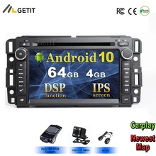 4 ГБ DSP 1Din gps Радио Android 10 dvd-плеер для автомобиля GMC Sierra Yukon Denali Acadia Savana Chevrolet Express Traverse EquinoxCD