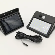 Сплит Тип Солнечная Индукционная лампа 28led для домашних лестниц лампа открытый водонепроницаемый световой выключатель настенный Солнечный настенный светильник