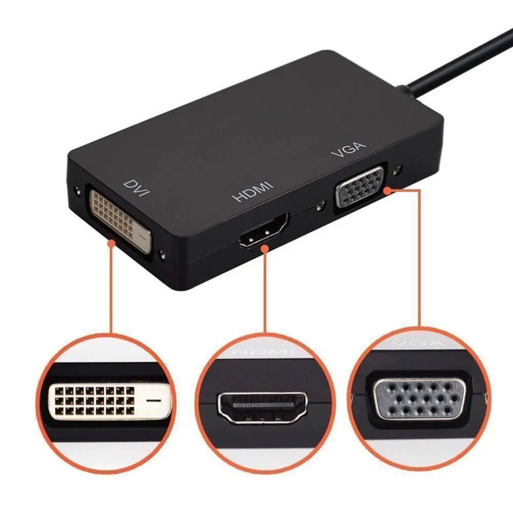 Mini DisplayPort DP к HDMI VGA DVI конвертер для microsoft Surface Pro 1 2 3 4