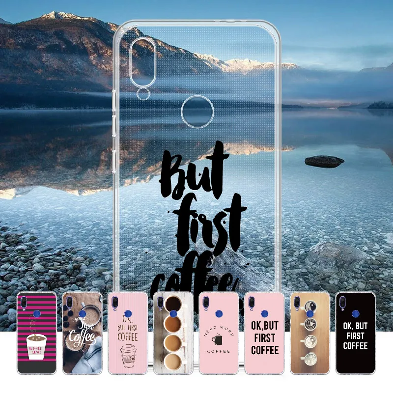 

Coffee Good Morning Lover Phone For Xiaomi Mi Redmi Note 5 6 7 8 9 lite Pro Plus Soft TPU Crystal Slim Protective Clear Case