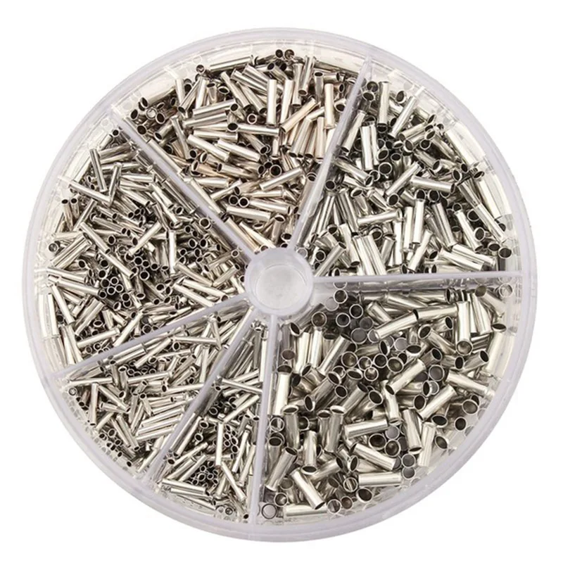 

1900pcs 0.5-2.5mm2 Insulated Copper Crimp Wire Connector Cord End Terminal Kit Set
