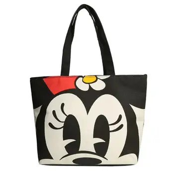 

Disney women handbbag cartoon mickey mouse shoulder bag Oxford cloth Minnie tote bag shopping