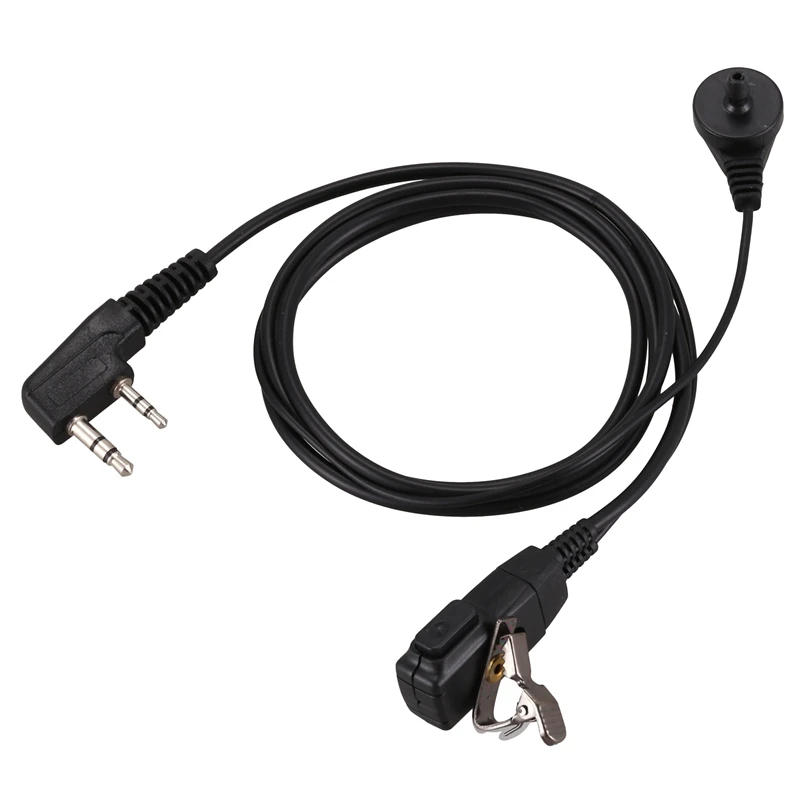 2 Pin PTT MIC гарнитура Тайное Акустическая трубка In ear наушник для Kenwood TYT Baofeng UV 5R BF 888S CB