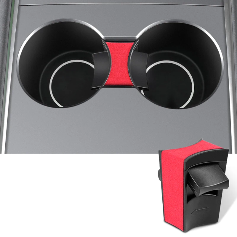 Soporte para taza de coche Tesla Model3 Modelo 3 Y 2021 2022 2023, Clip de ranura para taza de agua, Clip de límite de deslizamiento, organizador de botellas, accesorios