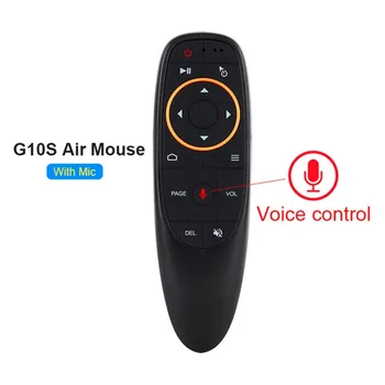 

Air Mouse Voice Remote Control with 2.4G Microphone Gyroscope IR Learning Mini Wireless Smart Remote for Android TV BOX PC