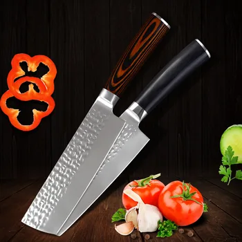 

Stainless steel chef's knife kitchen multi-purpose sliced meat chopper
