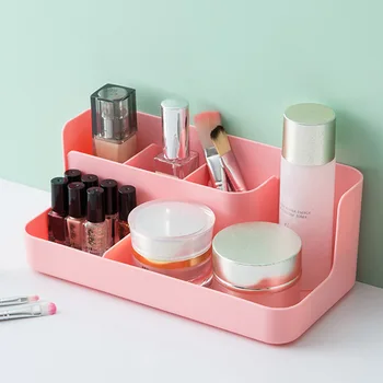 

Home Organizer Sundries Container Makeup Holder Modern Simple Bedroom PP Dressing Table Storage Box Dining Room 5 Grids Bar