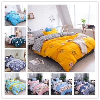 

Modern Dark Yellow Background Pig Head Printed Bedding Set High Quality Portrait Hot Sale Duvet Cover Twin Full Queen Size