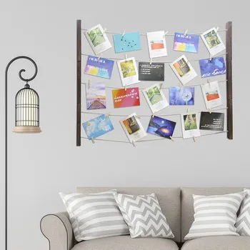

best selling 2020 products Hanging Display Wood DIY Picture Photo Frame Wall Decor Artworks Print Organizer support dropshipping