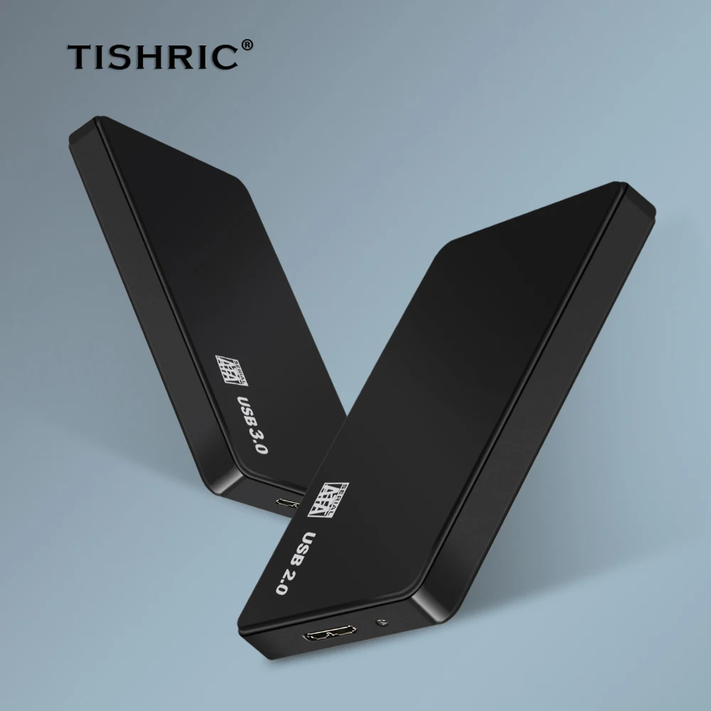 2.5 Inch Plastic HDD Case USB 2.0/3.0 to SATA External Hard Drive Enclosure 2nd SDD Caddy for Computer