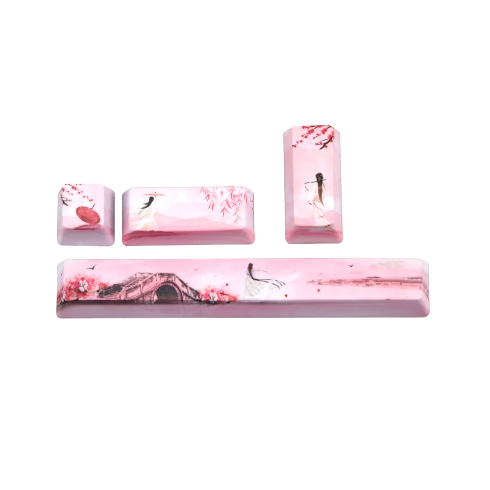 PBT Five sides Dye-subbed keycap Space bar 6.25U ESC Entre keys OEM profile keycaps for diy mechanical keyboard