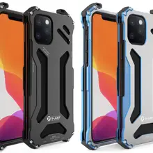 Алюминий воина гундама бронированный чехол "Железный человек" для iPhone 11 Pro Max XS Max XR X/iPhone 8/iPhone 7 Plus чехол для телефона защитный чехол кожаный чехол