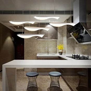 

Restaurant chandeliers modern simple Nordic chandeliers creative led art fashion bar lamps fish lights