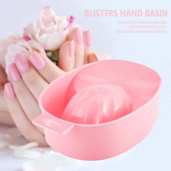 

Random Color Thick Nail Art Polish Remover Hand Wash Case Soak Bowl DIY Salon Nail Spa Bath Treatment Nail Art Manicure Tools