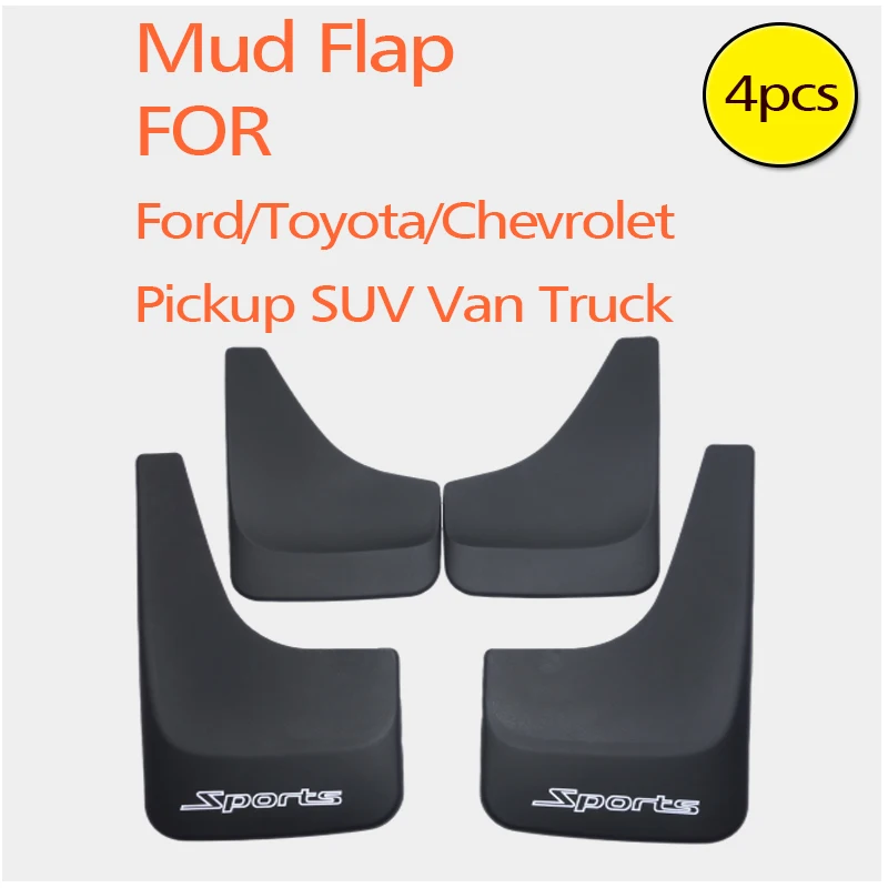 Car Mud Flaps Mudguards Splash Guard Fender For Pickup SUV Van Truck Toyota Ford Chevrolet