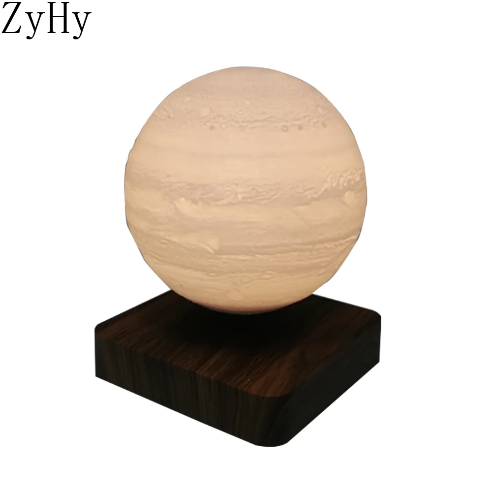 2020 Creative Birthday Gift Floating Jupiter Lamp 3D Smart Magnetic Levitation LED Night Light Home Decoration Accessories