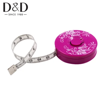 

D&D 1pc Sewing Measurement Retractable Ruler Sewing Tailor Tape Measure 150cm Printing Design Sewing Tool Sewing Supplies