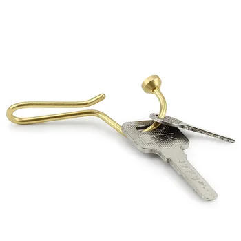 

Brass Keychain Brass Key Hook EDC Tool Brass Waist Belt Hook