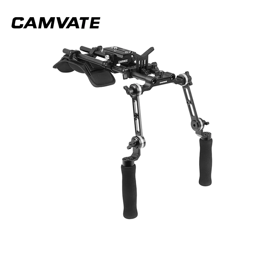 Наплечная установка CAMVATE с креплением Manfrotto QR и удлинительной розеткой для DSLR камеры DV видеокамеры C2409