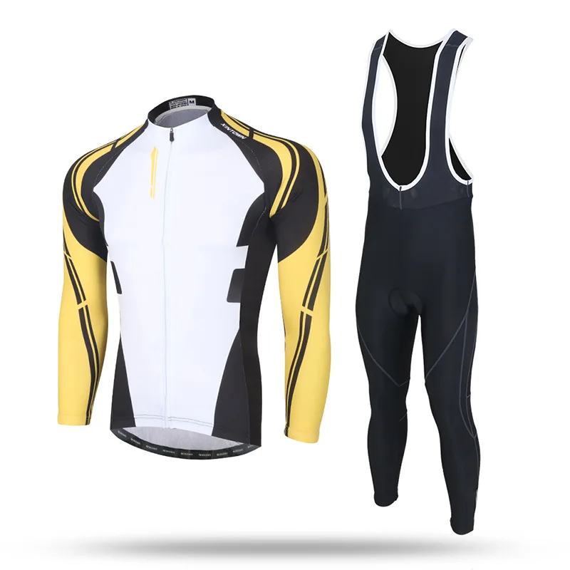 

Xintown Suspender Strap Riding Clothes Long Set Moisture Wicking Outdoor Sports Clothing Cyclist Coat Cross Border Special