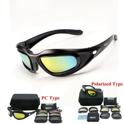 Gafas de sol polarizadas tácticas para hombre, lentes de protección con protección UV400, estilo militar, para caza al aire libre, Airsoft