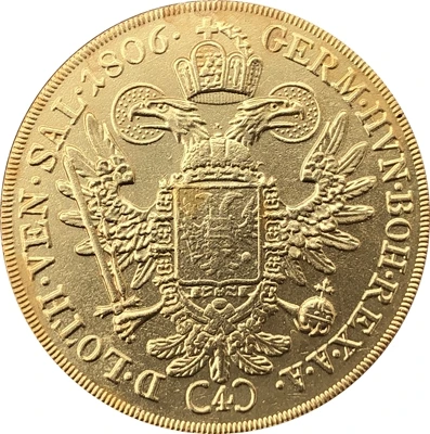 1806 Австрия 4 дуката копия монет 39 мм