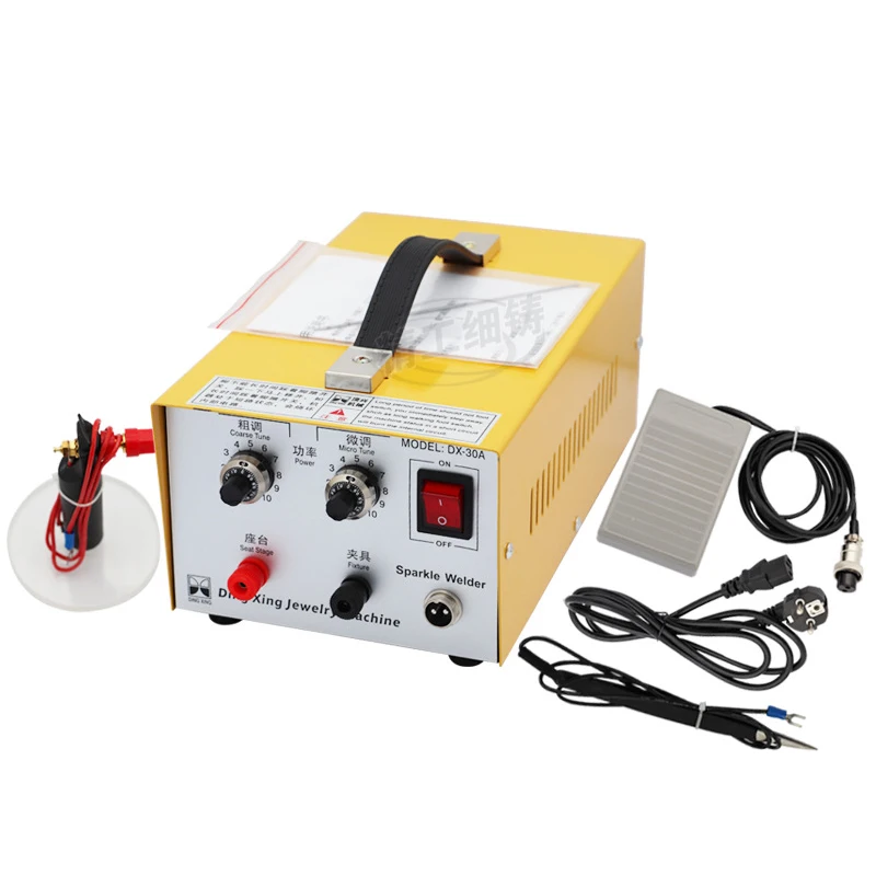 30A Jewelry Spot Welder Gold Silver Copper Ring Necklace Welding Machine Handheld Laser Pulse Touch Welder Welding Machine