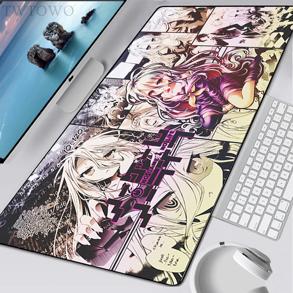 

Mouse Pad Gamer Home Computer Large HD MousePads Desk Mats Anime No Game No Life Laptop Gamer Soft Desktop Mouse Pad Mouse Mat
