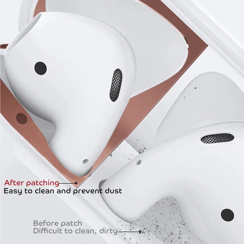 Защита от пыли для Airpods pro 2 3 Чехол Ультра тонкий металлический защита от пыли Внутренняя крышка для Air pods pro 2 Eirpods Pro Новинка Airpots Etui