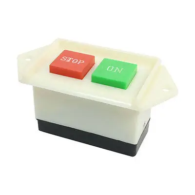 

Panel Mount Red Stop Green On Self Locking Push Button Switch 380V 10A