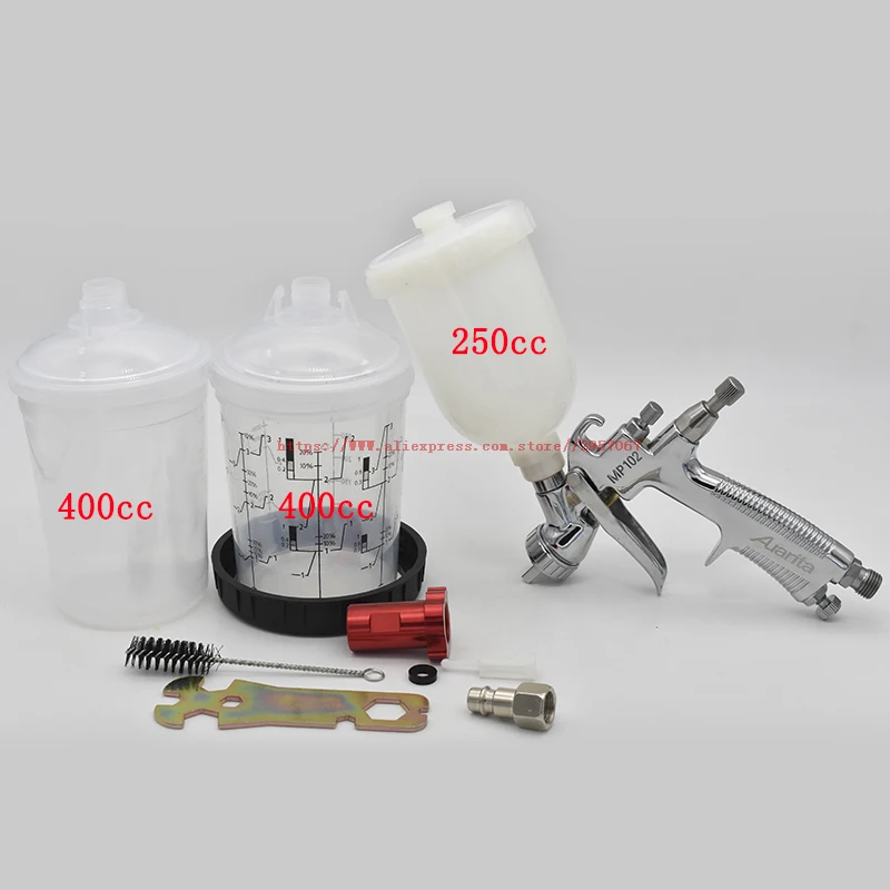 Auarita MP-102 1.0mm Nozzle Mini Professional LVLP Spray Gun 250ml