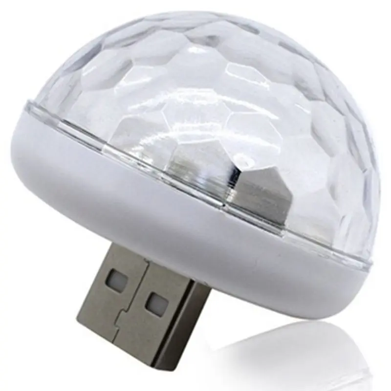 Многоцветный USB Led Автомобильный интерьерный осветительный комплект атмосферный