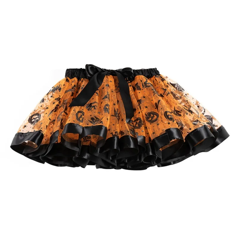 

1 Pcs Girls Summer Mesh Dot Print High Waist Skirt Tutu Skirt Baby Kids Dance Birthday Party Tulle Skirt Girls Halloween Costume