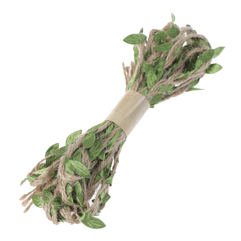3 м красочные искусственные листья плетение конопли джутовый канат для охотничьей винтовки обёрточная бумага Дерево Стенд слепой чехол