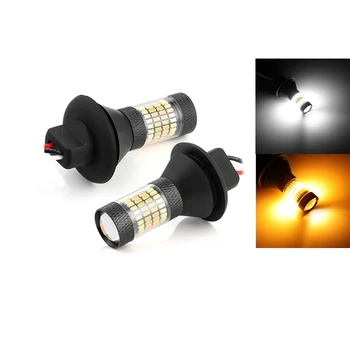 

2pcs DRL p21w py21w T20 7440 96LED Bau15s ba15s 1156 Canbus DRL Running lights Turn Signal Light Dual Mode LED External Lights