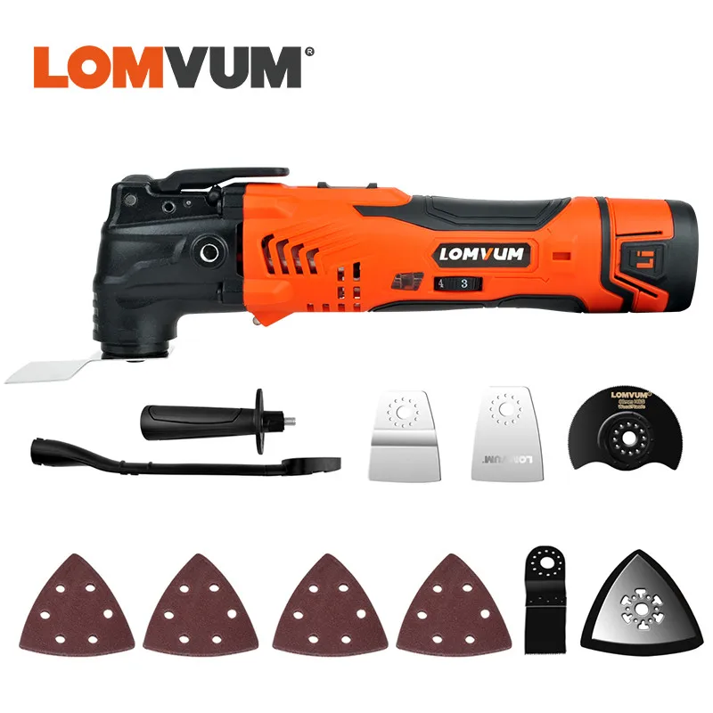 

LOMVUM Renovator Multi Tool Electric Trimmer Power Tool Oscillating Tool Kit Home Renovator Tool Woodwork Saw Cutter Accessoies