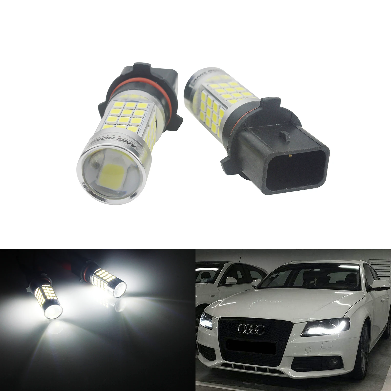 ANGRONG 2x P13W PSX26W 12277 лампа 54 SMD 2835 светодиодные противотуманные дневные ходовые огни