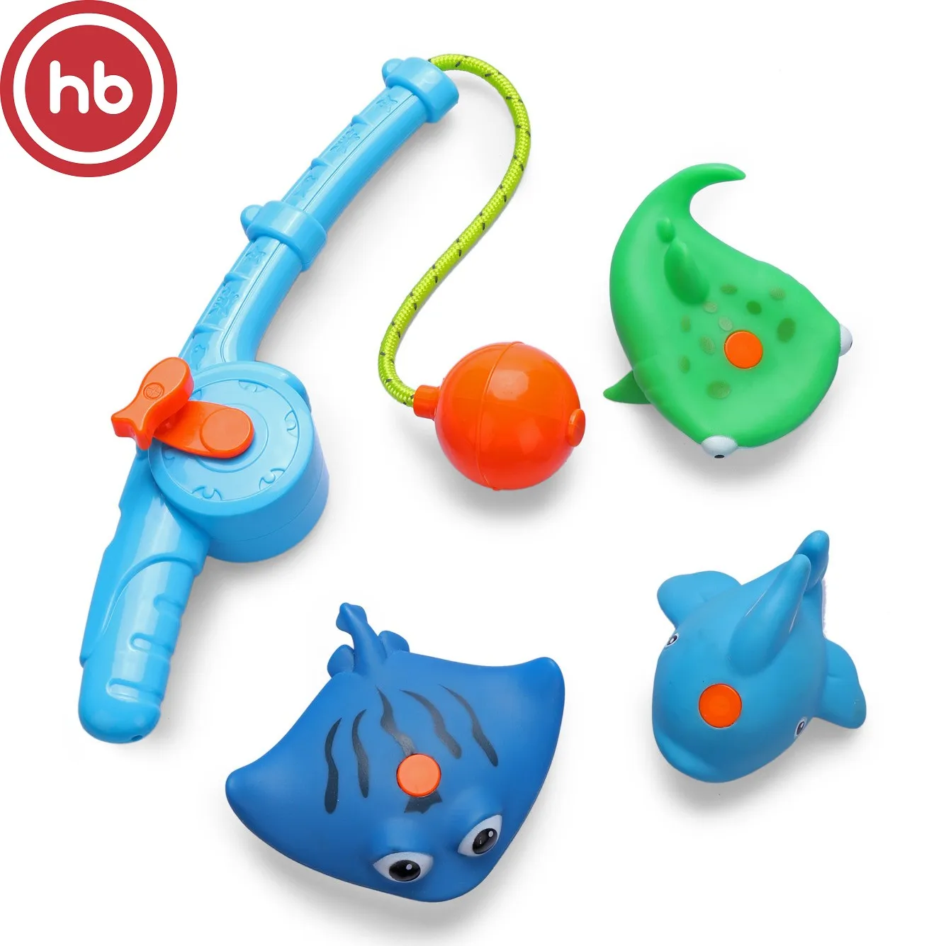 Набор игрушек для ванной Happy Baby FISHMAN удочка на магните|Игрушки ванной| |