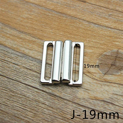 Meetee 30pcs 8.7-25mm Metal Buckle Adjustment Clasp Hook for Underwear Bra Connection Buckle DIY Garment Sewing Accessories