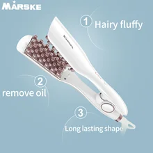 Новинка, стильная пушистая щетка для волос, паровой выпрямитель для волос, щипцы для завивки, расческа, прямые волосы, шина