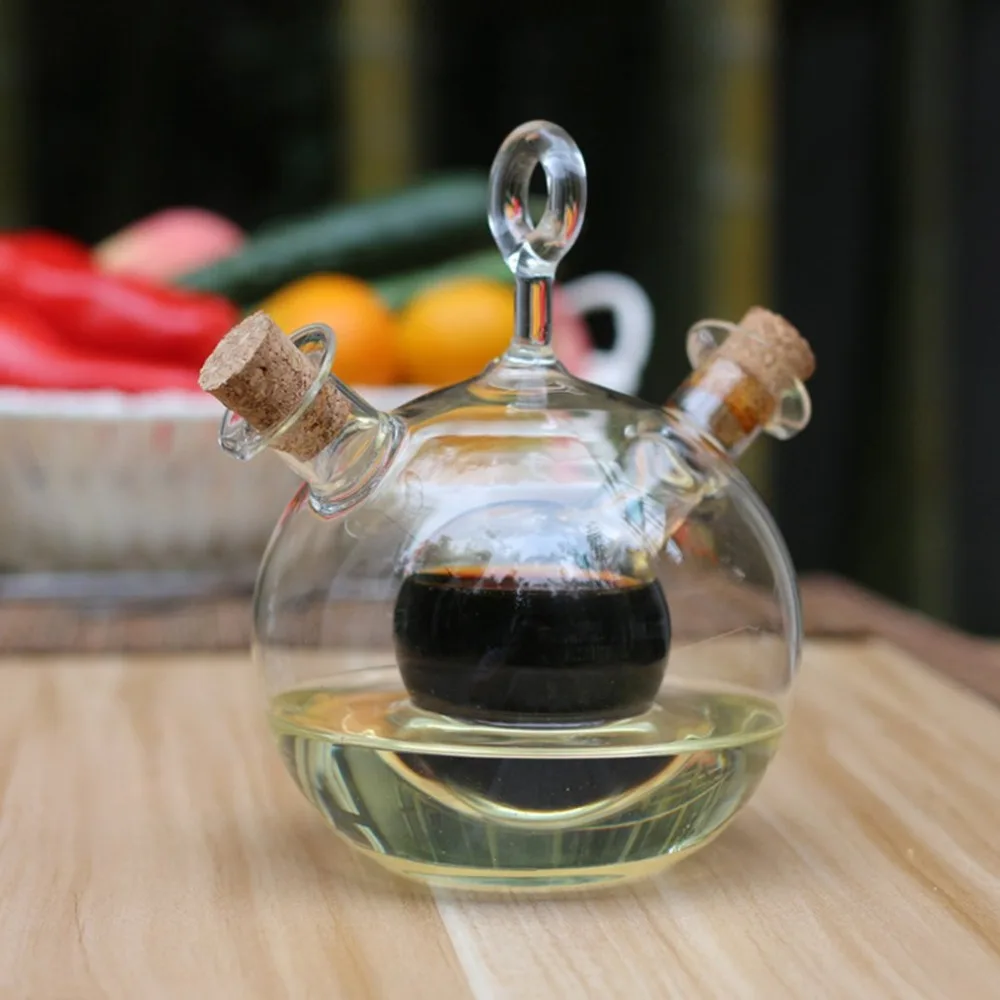 Glass Bottles Large Household Anti-leaking Oil Pot Kitchen Supplies Seasoning Tank Oil Tank Soy Sauce Vinegar Bottle