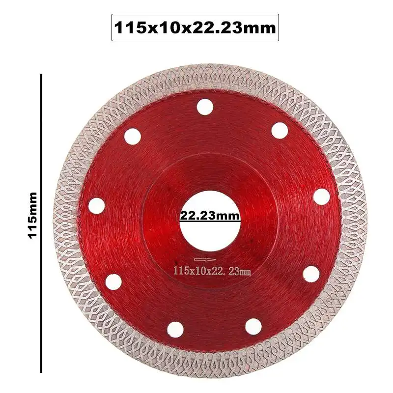105/115/125mm Diamond Saws Blade Hot Pressed Sintered Mesh Turbo Cutting Disc For Ceramic Tile Granite Marble