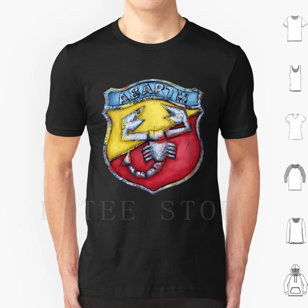 T-Shirt Abarth Stampa Cotone Supervintage Abarth 1969
